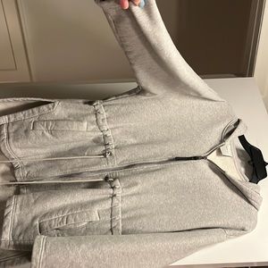 Comfy zip up hooded sweatshirt